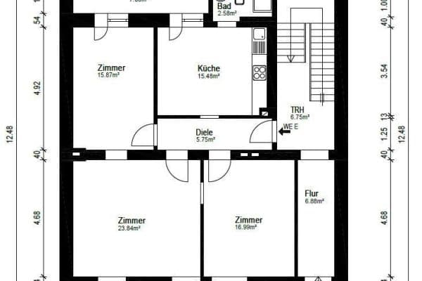 3 bedroom flat to rent, 84 m², Duisburg 3 bedroom flat to rent, 84 m², Duisburg
