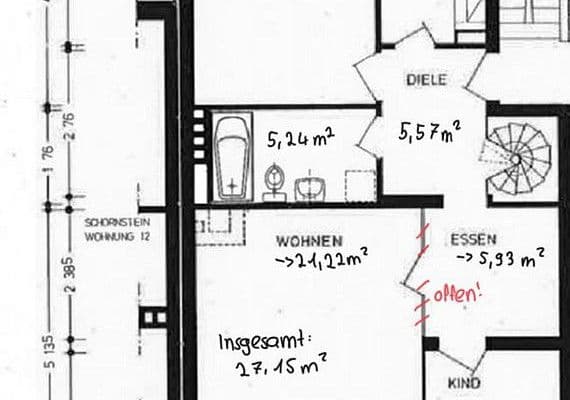 2 bedroom with open-plan kitchen flat to rent, 89 m², Kimbernstraße, Hamburg 2 bedroom with open-plan kitchen flat to rent, 89 m², Kimbernstraße, Hamburg