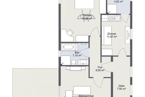 3 bedroom flat to rent, 92 m², Sophienstr. 4, Garbsen 3 bedroom flat to rent, 92 m², Sophienstr. 4, Garbsen