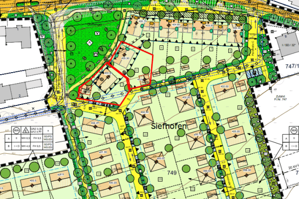 plot for sale, 557 m², Pfarrer-Giggenbach-Str. 1 und 3, Berg im Gau, Bavaria plot for sale, 557 m², Pfarrer-Giggenbach-Str. 1 und 3, Berg im Gau, Bavaria