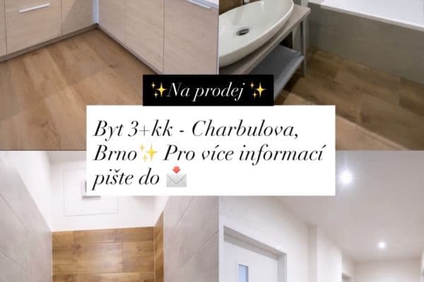 2 bedroom with open-plan kitchen flat for sale, 71 m², Charbulova, Brno 2 bedroom with open-plan kitchen flat for sale, 71 m², Charbulova, Brno