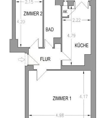 2 bedroom flat to rent, 49 m², Berlin, Berlin 2 bedroom flat to rent, 49 m², Berlin, Berlin