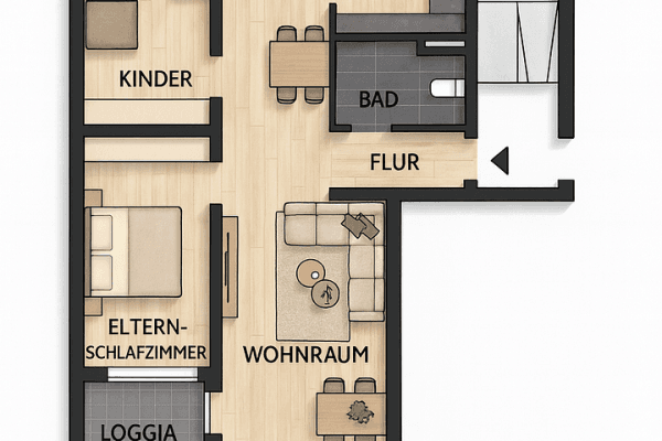 2 bedroom with open-plan kitchen flat for sale, 77 m², Panoramastr. 3, Weinstadt 2 bedroom with open-plan kitchen flat for sale, 77 m², Panoramastr. 3, Weinstadt