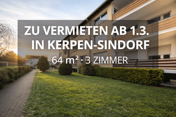 3 bedroom flat to rent, 64 m², Kerpen 3 bedroom flat to rent, 64 m², Kerpen