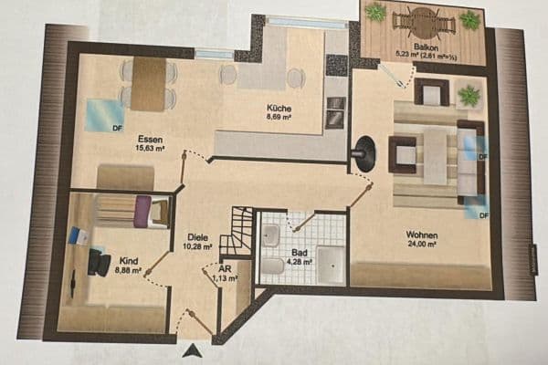 5 bedroom flat for sale, 95 m², Untermeitingen 5 bedroom flat for sale, 95 m², Untermeitingen