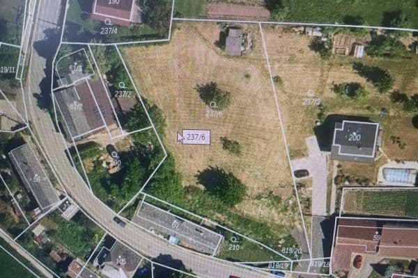 plot for sale, 1,124 m², Dobrovice plot for sale, 1,124 m², Dobrovice