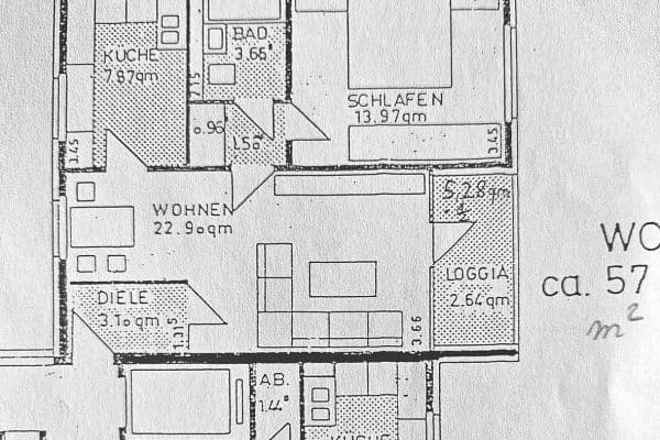 2 bedroom flat for sale, 57 m², Eskenshof 7, Essen 2 bedroom flat for sale, 57 m², Eskenshof 7, Essen