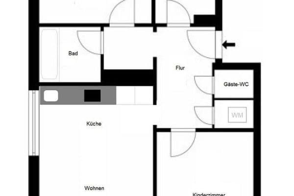 2 bedroom with open-plan kitchen flat for sale, 75 m², Hamburg, Hamburg 2 bedroom with open-plan kitchen flat for sale, 75 m², Hamburg, Hamburg