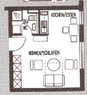 1 bedroom flat to rent, 28 m², Johanniter Straße 9/3, Bad Friedrichshall 1 bedroom flat to rent, 28 m², Johanniter Straße 9/3, Bad Friedrichshall