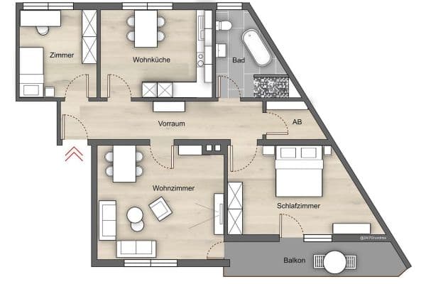 3 bedroom flat for sale, 91 m², Herbststr, Amberg 3 bedroom flat for sale, 91 m², Herbststr, Amberg