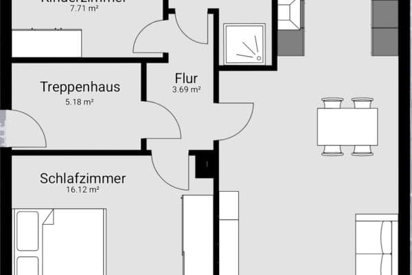 3 bedroom flat to rent, 60 m², Heilbronn, Baden-Württemberg 3 bedroom flat to rent, 60 m², Heilbronn, Baden-Württemberg