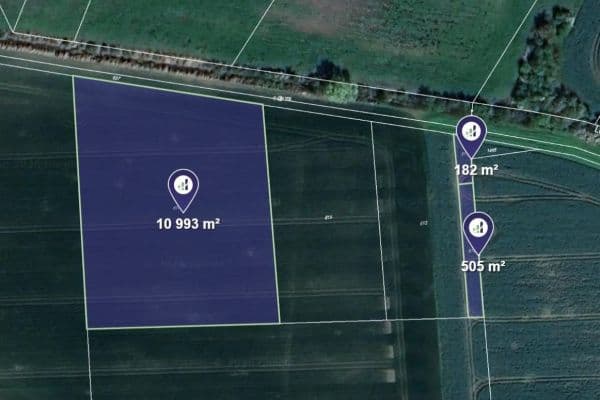 plot for sale, 1,632 m², Vrdy plot for sale, 1,632 m², Vrdy