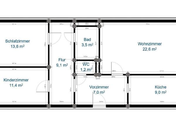 3 bedroom flat to rent, 79 m², Gentzgasse 129, Wien, Vienna 3 bedroom flat to rent, 79 m², Gentzgasse 129, Wien, Vienna