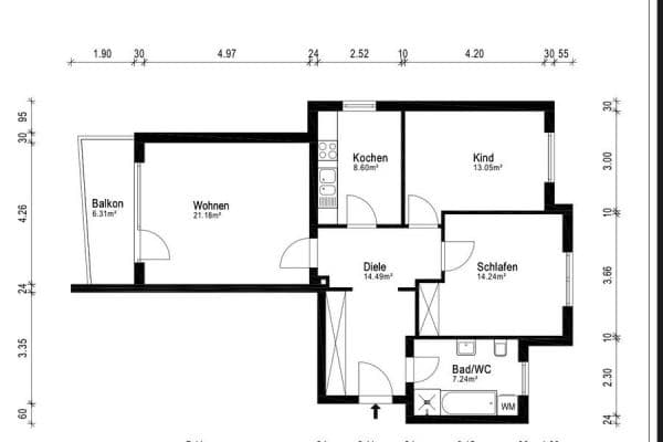 3 bedroom flat for sale, 82 m², Angerstraße 5, Augsburg 3 bedroom flat for sale, 82 m², Angerstraße 5, Augsburg