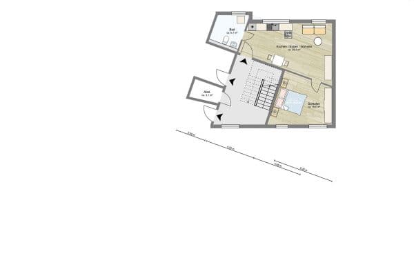 1 bedroom with open-plan kitchen flat to rent, 57 m², Eberstadt 1 bedroom with open-plan kitchen flat to rent, 57 m², Eberstadt