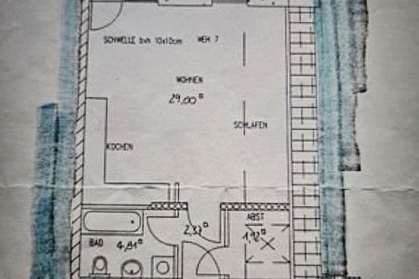 Studio flat to rent, 40 m², Groß-Winternheim Studio flat to rent, 40 m², Groß-Winternheim