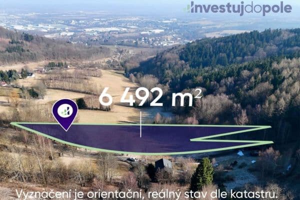 plot for sale, 6,492 m², Liberec plot for sale, 6,492 m², Liberec
