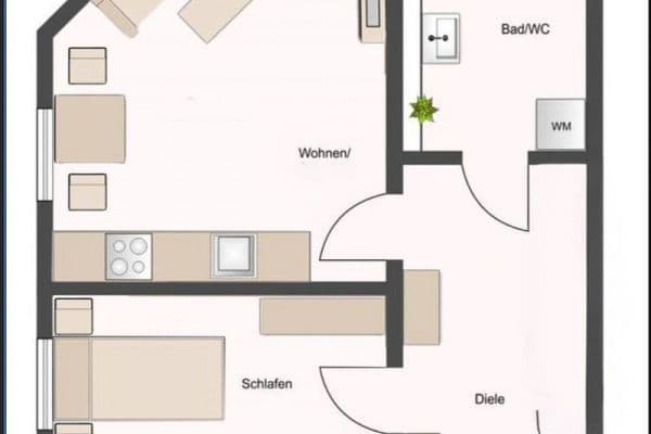 2 bedroom flat to rent, 47 m², Brehmestraße 1, Leipzig, Saxony 2 bedroom flat to rent, 47 m², Brehmestraße 1, Leipzig, Saxony