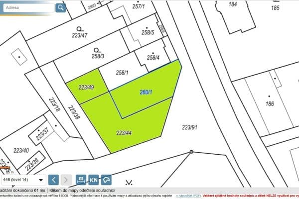 plot for sale, 819 m², Branišovice plot for sale, 819 m², Branišovice