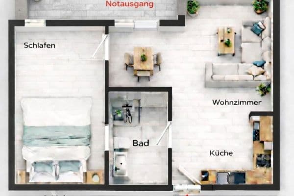 2 bedroom flat to rent, 45 m², Berghausen 2 bedroom flat to rent, 45 m², Berghausen