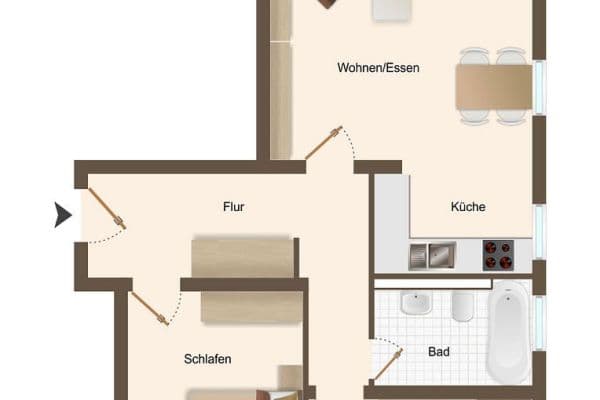 3 bedroom flat to rent, 68 m², Lichtenauer Straße 16, Chemnitz, Saxony 3 bedroom flat to rent, 68 m², Lichtenauer Straße 16, Chemnitz, Saxony