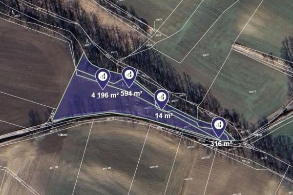 plot for sale, 5,120 m², Mělník plot for sale, 5,120 m², Mělník