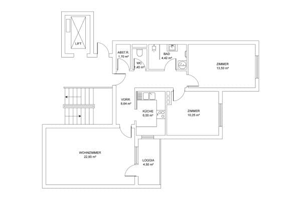 3 bedroom flat for sale, 73 m², Haferstraße 10, Traun 3 bedroom flat for sale, 73 m², Haferstraße 10, Traun
