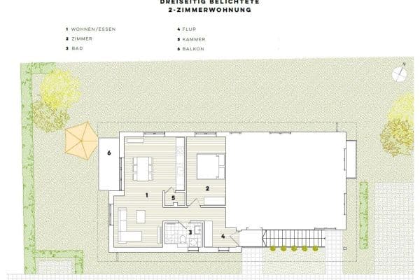 2 bedroom flat to rent, 60 m², Oderstraße 17, Bernau bei Berlin 2 bedroom flat to rent, 60 m², Oderstraße 17, Bernau bei Berlin