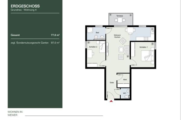 3 bedroom flat to rent, 77 m², Paderborn-Wewer 3 bedroom flat to rent, 77 m², Paderborn-Wewer