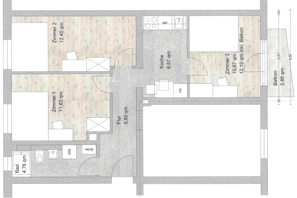 1 bedroom flat to rent, 12 m², Stadelheimer Str. 23, München, Bavaria 1 bedroom flat to rent, 12 m², Stadelheimer Str. 23, München, Bavaria