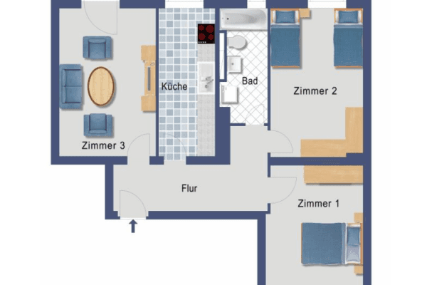 1 bedroom flat to rent, 16 m², Gehsener Straße 33, Berlin Köpenick 1 bedroom flat to rent, 16 m², Gehsener Straße 33, Berlin Köpenick