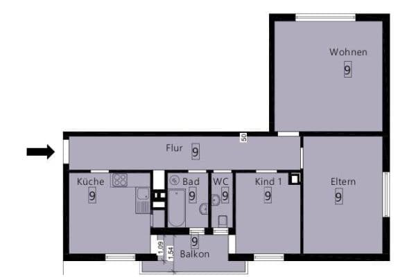 3 bedroom flat to rent, 81 m², Ringstraße 11, Walldürn, Baden-Württemberg 3 bedroom flat to rent, 81 m², Ringstraße 11, Walldürn, Baden-Württemberg