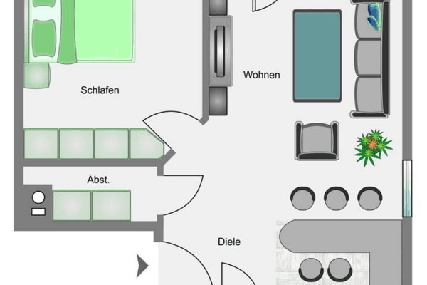2 bedroom flat to rent, 51 m², Herrenberg 2 bedroom flat to rent, 51 m², Herrenberg