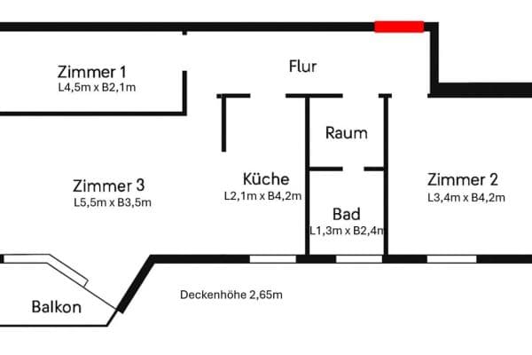 3 bedroom flat for sale, 72 m², Egisheimer Weg 10, Berlin 3 bedroom flat for sale, 72 m², Egisheimer Weg 10, Berlin