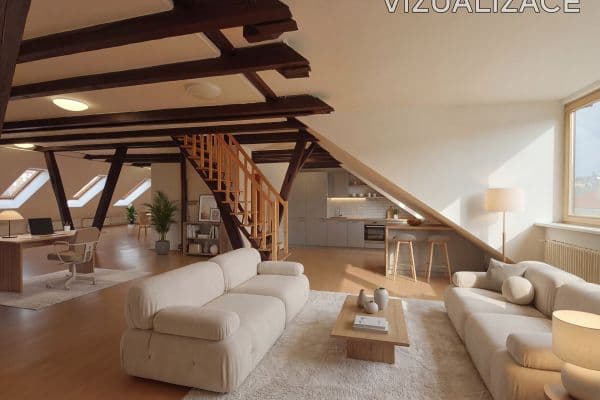 3 bedroom with open-plan kitchen flat for sale, 185 m², Plzeňská, Praha 3 bedroom with open-plan kitchen flat for sale, 185 m², Plzeňská, Praha