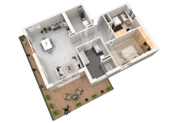 2 bedroom with open-plan kitchen flat to rent, 93 m², Nideggen 2 bedroom with open-plan kitchen flat to rent, 93 m², Nideggen